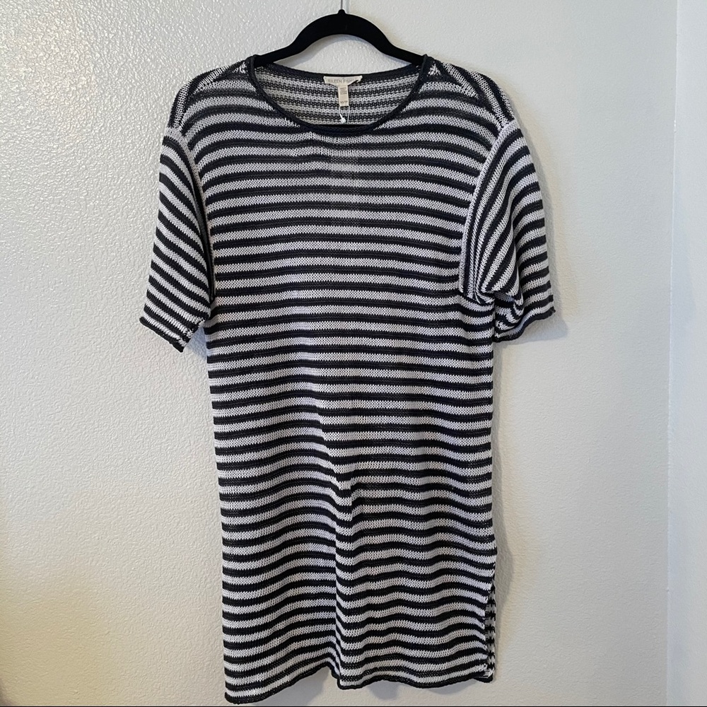 Eileen Fisher Organic Linen Striped Tunic XS